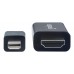 Cable Mini DisplayPort a HDM MANHATTAN 153287 - 1.8 m, Mini DisplayPort, HDMI, Negro, Macho/Macho, Para Pantallas UHD Cable Mini DisplayPort a HDM MANHATTAN 153287 - 1.8 m, Mini DisplayPort, HDMI, Negro, Macho/Macho, Para Pantallas UHD