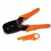 Pinza ponchadora 3 en 1 BAGONG Qian QAP-37401 - Acero, Naranja, No