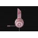 Razer Kraken Kitty - Auricular - tamaño completo - cableado - USB - aislamiento de ruido - rosa cuarzo