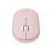 Logitech Pebble M350 - Ratón - óptico - 3 botones - inalámbrico - Bluetooth, 2.4 GHz - receptor inalámbrico USB - rosa