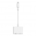 Belkin 3.5 mm Audio + Charge RockStar - Adaptador de Lightning a conector de auriculares/de carga - Lightning/audio - Lightning (M) a miniconector de 4 polos, Lightning (H) - blanco - para Apple iPad/iPhone (Lightning) Belkin 3.5 mm Audio + Charge RockStar - Adaptador de Lightning a conector de auriculares/de carga - Lightning/audio - Lightning (M) a miniconector de 4 polos, Lightning (H) - blanco - para Apple iPad/iPhone (Lightning)