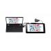 Wacom One - Digitalizador con display LCD - diestro y zurdo - 29.4 x 16.6 cm - cableado - HDMI, USB 2.0 - blanco piedra