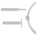 Moshi - Battery cable - 24 pin USB-C - Apple Lightning - 1.2 m - Gray Moshi - Battery cable - 24 pin USB-C - Apple Lightning - 1.2 m - Gray