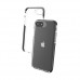 Gear4 Piccadilly - Carcasa trasera para teléfono móvil - policarbonato, D3O, poliuretano termoplástico (TPU) - negro, transparente - diseño delgado - para Apple iPhone SE (2nd generation)