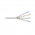 Cable Cat5e de alto rendimiento certificaciones ETL, UL, con garantía de 25 años, de 500 ft ( 152.5 m ) de color Blanco, para aplicaciones en CCTV, redes de datos. Uso Interior. Cable Cat5e de alto rendimiento certificaciones ETL, UL, con garantía de 25 años, de 500 ft ( 152.5 m ) de color Blanco, para aplicaciones en CCTV, redes de datos. Uso Interior.