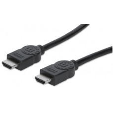 Cable HDMI MANHATTAN 308816 - 1 m, HDMI, HDMI, Macho/Macho, Negro