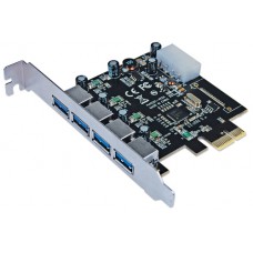 Tarjeta PCI Express USB  MANHATTAN 152891 - Alámbrico, PCI Express, USB 3.0, 5 Gbit/s