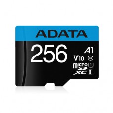 ADATA Premier - Tarjeta de memoria flash (adaptador microSDXC a SD Incluido) - 256 GB - Video Class V10 / UHS-I U1 / Class10 - microSDXC UHS-I