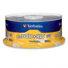 DVD+RW 4X 4.7GB 120MIN REGRABAB 30 PZAS CAMPANA VERBATIM           