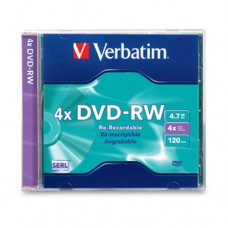 DVD-RW INDIVIDUAL CAJA DELGADA 4.7GB 4X                           