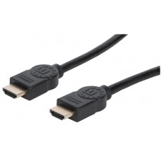 Cable HDMI de Ultra Alta Velocidad MANHATTAN 354080 - 2 m, HDMI A, HDMI A, MACHO, Negro