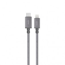 Moshi - Battery cable - 24 pin USB-C - Apple Lightning - 1.2 m - oxfort gray Moshi - Battery cable - 24 pin USB-C - Apple Lightning - 1.2 m - oxfort gray