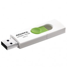 MEMORIA ADATA 64GB USB 3.1 UV320 RETRACTIL BLANCO-VERDE