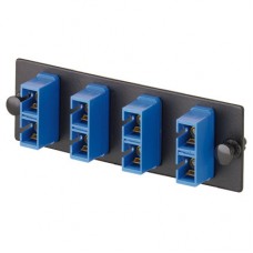 Placa Acopladora de Fibra Optica FAP, Con 3 Conectores SC Duplex (6 Fibras), Para Fibra Monomodo OS1/OS2, Color Azul