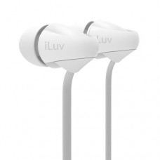 iLuv PEPPERMINT - Auriculares internos - en oreja - cableado - conector de 3,5 mm - aislamiento de ruido - blanco