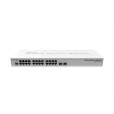 MikroTik Cloud Router Switch CRS326-24G-2S+RM - Conmutador - L3 - Gestionado - 24 x 10/100/1000 (PoE) + 2 x SFP+ - montaje en rack - PoE
