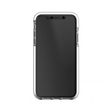 Gear4 Picadilly - Carcasa trasera para teléfono móvil - policarbonato, D3O, poliuretano termoplástico (TPU) - blanco, transparente - diseño delgado - para Apple iPhone XR
