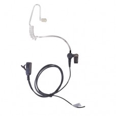 Micrófono - audífono de solapa con tubo acústico transparente para KENWOOD TK3230/3000/3402/3312/3360/3170,NX240/340/220/320/420 con tubo acústico de PU (grado médico)
