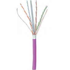 Bobina de Cable Blindado F/UTP de 4 Pares, Z-MAX, Cat6A, Soporte de Aplicaciones 10GBase-T, LS0H (Libre de Gases Toxicos), Color Violeta, 305m Bobina de Cable Blindado F/UTP de 4 Pares, Z-MAX, Cat6A, Soporte de Aplicaciones 10GBase-T, LS0H (Libre de Gases Toxicos), Color Violeta, 305m