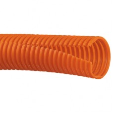 Tubo Corrugado Abierto para Protección de Cables, 1/2 (0.50in) de Diámetro, 30.5 m de Largo, Color Naranja
