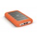 LaCie Rugged Triple - Disco duro - cifrado - 2 TB - externo (portátil) - FireWire 800 / USB 3.0 - AES de 256 bits