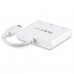 StarTech.com USB-C to HDMI Adapter - White - 4K 30Hz - Thunderbolt 3 Compatible - with Power Delivery (USB PD) - USB C Dongle (CDP2HDUACPW) - Conversor de interfaz de vídeo - HDMI / USB - USB-C (M) a HDMI, USB Tipo A, USB-C con suministro de energía (H) - StarTech.com USB-C to HDMI Adapter - White - 4K 30Hz - Thunderbolt 3 Compatible - with Power Delivery (USB PD) - USB C Dongle (CDP2HDUACPW) - Conversor de interfaz de vídeo - HDMI / USB - USB-C (M) a HDMI, USB Tipo A, USB-C con suministro de energía (H) -