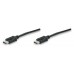 Cable Displayport M MANHATTAN 307093 - 3 m, DisplayPort, DisplayPort, Negro