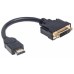 CABLE HDMI MACHO A DVI-D 24+1 HEMBRA, ENLACE DUAL, 20 CM (8 IN.), NEGRO MANHATTAN CABLE HDMI MACHO A DVI-D 24+1 HEMBRA, ENLACE DUAL, 20 CM (8 IN.), NEGRO MANHATTAN