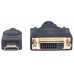 CABLE HDMI MACHO A DVI-D 24+1 HEMBRA, ENLACE DUAL, 20 CM (8 IN.), NEGRO MANHATTAN CABLE HDMI MACHO A DVI-D 24+1 HEMBRA, ENLACE DUAL, 20 CM (8 IN.), NEGRO MANHATTAN