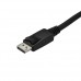 StarTech.com Cable de 3m USB-C a DisplayPort - Cable Adaptador de Vídeo USB Tipo C a DP - 4K 60Hz - Negro - Adaptador de vídeo externo - STM32F072CBU6 - USB-C - DisplayPort - negro