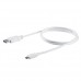 StarTech.com Cable de 1m USB-C a DisplayPort - Cable Adaptador de Vídeo USB Tipo C a DP - 4K 60Hz - Blanco - Adaptador de vídeo externo - STM32F072CBU6 - USB-C - DisplayPort - blanco