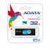 MEMORIA ADATA 32GB USB 2.0 UV220 RETRACTIL NEGRO-AZUL
