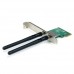 StarTech.com Adaptador Tarjeta PCI Express PCIe de Red Inalámbrica Wireless WiFi N 802.11b/g/n 300Mbps 2T2R - Adaptador de red - PCIe perfil bajo - 802.11b/g/n
