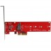 StarTech.com M2 PCIe SSD Adapter - x4 PCIe 3.0 NVMe / AHCI / NGFF / M-Key - Low Profile and Full Profile - SSD PCIe M.2 Adapter (PEX4M2E1) - Adaptador de interfaz - M.2 - Expansion Slot to M.2 - M.2 Card - PCIe x4 - rojo - para P/N: BNDTB10GI, BNDTB210GSF