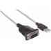 Convertidor USB a Serial MANHATTAN 151856 - 0, 45 m, Negro, USB, DB9, Macho/Macho