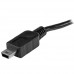 StarTech.com Cable USB OTG de 20cm - Cable Adaptador Micro USB a Mini USB - Macho a Macho - Cable para Dispositivos Móviles - Cable USB - mini USB tipo B (M) a Micro-USB tipo B (M) - USB OTG - 20.32 cm - negro