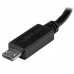 StarTech.com Cable USB OTG de 20cm - Cable Adaptador Micro USB a Mini USB - Macho a Macho - Cable para Dispositivos Móviles - Cable USB - mini USB tipo B (M) a Micro-USB tipo B (M) - USB OTG - 20.32 cm - negro