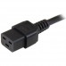 StarTech.com Cable de 91cm C14 a C19 de servicio pesado de 2,5mm2 para alimentación de ordenadores - Cable de alimentación - IEC 60320 C19 a IEC 60320 C14 - CA 110 V - 90 cm - negro