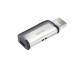 Memoria USB 3.0 Dual Tipo C 128GB  SANDISK SDDDC2-128G-G46 - Gris, 128 GB, USB 3.0, 150 MB/s