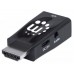 Micro Convertidor HDMI a VGA MANHATTAN Con salida de audio - Negro, HDMI, HDMI, VGA, Macho/hembra