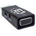 Micro Convertidor HDMI a VGA MANHATTAN Con salida de audio - Negro, HDMI, HDMI, VGA, Macho/hembra