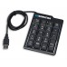 TECLADO NUMERICO ALAMBRICO USB NEGRO                          