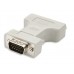 Adaptador DVI a VGA MANHATTAN - DVI-I, HD15 M, Macho/hembra, Color blanco