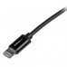 StarTech.com Cable 1m Lightning 8 Pin a USB 2.0 para Apple iPod iPhone iPad - Negro - Cable Lightning - Lightning (M) a USB (M) - 1 m - doble blindado - negro - para P/N: ST7C51224, ST7C51224EU