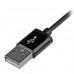 StarTech.com Cable 1m Lightning 8 Pin a USB 2.0 para Apple iPod iPhone iPad - Negro - Cable Lightning - Lightning (M) a USB (M) - 1 m - doble blindado - negro - para P/N: ST7C51224, ST7C51224EU