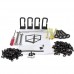 StarTech.com Rack de Marco Abierto con Profundidad Ajustable de 4 Columnas 12U con Ruedas/Niveladores y Anillas de Gestión de Cableado - Rack - marco abierto - negro - 12U - para P/N: CABSCREWM5B, CABSCREWSM5, CABSCREWSM5B, CABSCREWSM62, CABSCREWSM6B, CAB