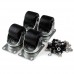 StarTech.com Rack de Marco Abierto con Profundidad Ajustable de 4 Columnas 12U con Ruedas/Niveladores y Anillas de Gestión de Cableado - Rack - marco abierto - negro - 12U - para P/N: CABSCREWM5B, CABSCREWSM5, CABSCREWSM5B, CABSCREWSM62, CABSCREWSM6B, CAB
