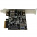 StarTech.com Tarjeta PCI Express de 2 Puertos USB 3.1 Gen 2 USB-A 1x  Externo y 1x Interno - Adaptador USB - PCIe x4 perfil bajo - USB 3.1 x 2 - para P/N: USB312SAT3, USB31C2SAT3