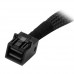 StarTech.com Cable Mini SAS Interno a SATA de 1m - Cable SFF-8643 a 4x SATA - Adaptador Compatible con Unidades SATA de 6Gbps - Cable ATA / SAS - 4 x Mini SAS HD (SFF-8643) (P) a SATA (P) - 1 m - negro y plata - para P/N: SFF86448PLT2