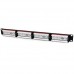StarTech.com 24 Port 1U Rackmount Cat 6 110 Patch Panel - 24 port Network Patch Panel - RJ45 Ethernet 110 type Rack Mount Patch Panel 1U (C6PANEL24) - Tablero de conexiones - negro - 1U - 24 puertos - para P/N: RK12WALLO, RK12WALLOA, RK15WALLO, RK15WALLO